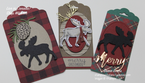 Diane Evans Merry Moose Stampin' Up!®tags Diane Evans Merry Moose Stampin' Up!®tags