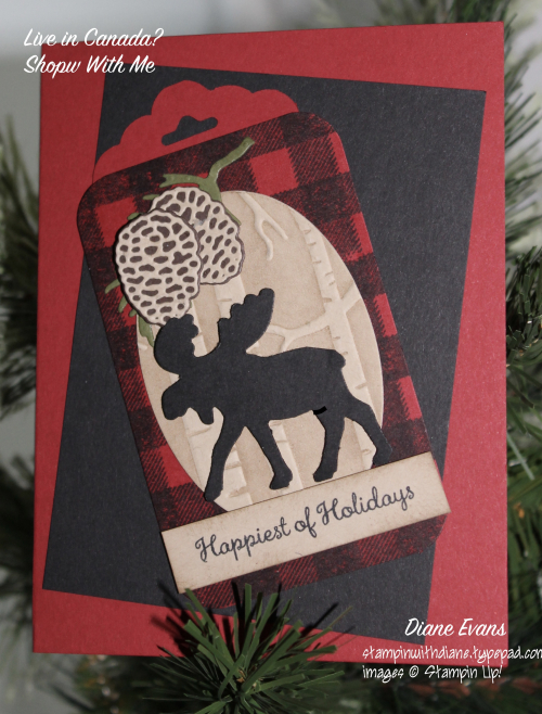 Diane Evans Merry Moose Stampin' Up!® card Diane Evans Merry Moose Stampin' Up!® card