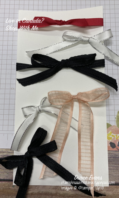 Diane Evans Simple Bows Stampin Up Diane Evans Simple Bows Stampin Up