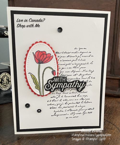Diane Evans Peaceful Poppie Stampin' Up!