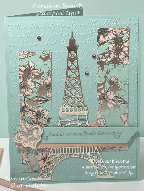 Diane Evans Parisian Beauty Stampin' Up! Diane Evans Parisian Beauty Stampin' Up!