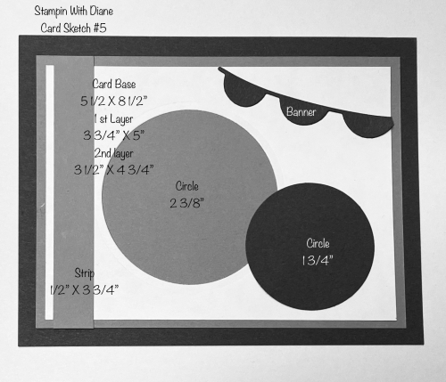 Stampin With Diane Card Sketch #5 Stampin With Diane Card Sketch #5