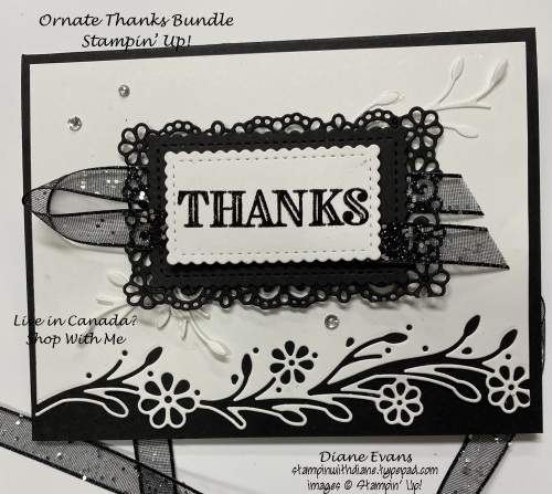 Stampinwithdiane Ornate Thanks Stampin Up Stampinwithdiane Ornate Thanks Stampin Up