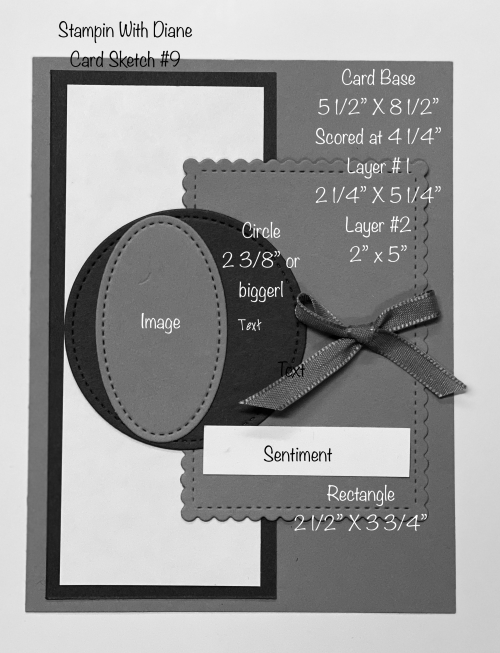 Stampin With Diane Card Sketch #9 Stampin With Diane Card Sketch #9