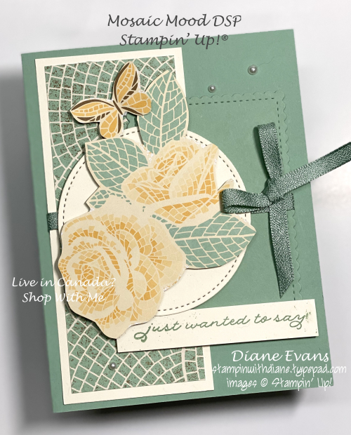 Stampin With Diane Mosiac Mood DSP SU Stampin With Diane Mosiac Mood DSP SU