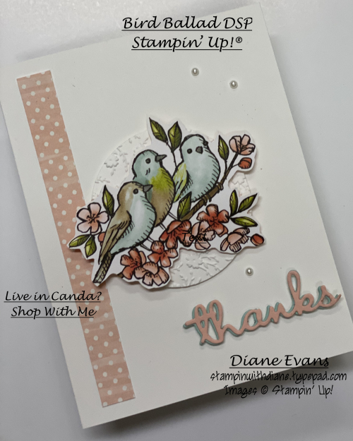 Stampin With Diane Bird Ballad SU Stampin With Diane Bird Ballad SU