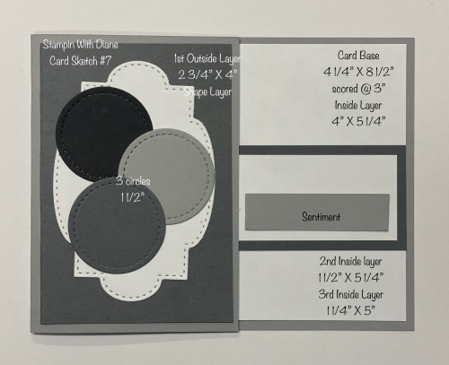 Stampin With Diane Card Sketch #7