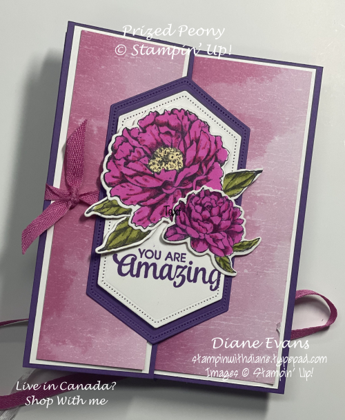 Stampin With Diane Prized Peony magenta