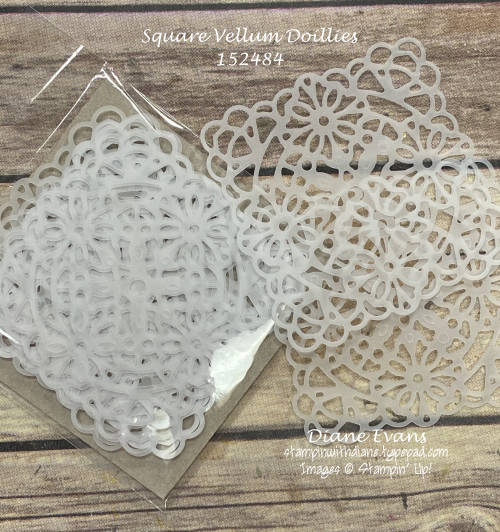 Stampin With Diane Square Vellum Doillies Stampin With Diane Square Vellum Doillies