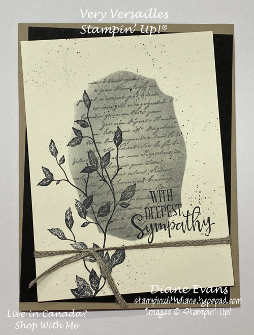 Stampin With Diane Evans Very Versailles SU Stampin With Diane Evans Very Versailles SU