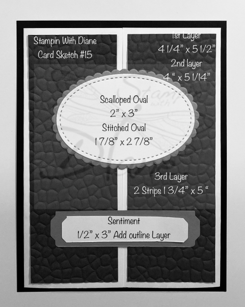 Stampin With Diane Card Sketch #15 Stampin With Diane Card Sketch #15