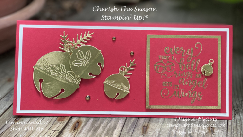 Stampin With Diane Evans Cherish The Season Slimline Stampin With Diane Evans Cherish The Season Slimline