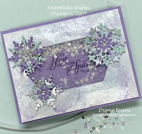 Stampin With Diane Evans Snowflake Wishes SU