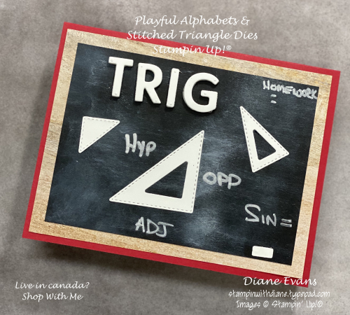 Stampin With Diane Evans Stitched Triangles