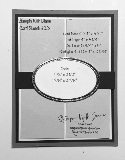 Stampin With Diane Evans Card Sketch #24 Stampin With Diane Evans Card Sketch #24