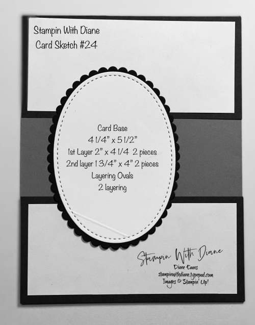 Stampin With Diane Evans Card Sketch #24