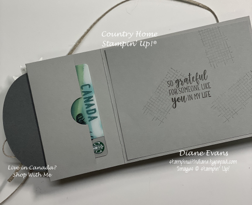 Stampin with Diane Evans CiountryHome Gift Card Stampin with Diane Evans CiountryHome Gift Card