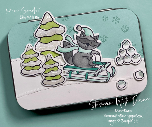 Stampin With Diane Evans Freezin Friends GC Holder