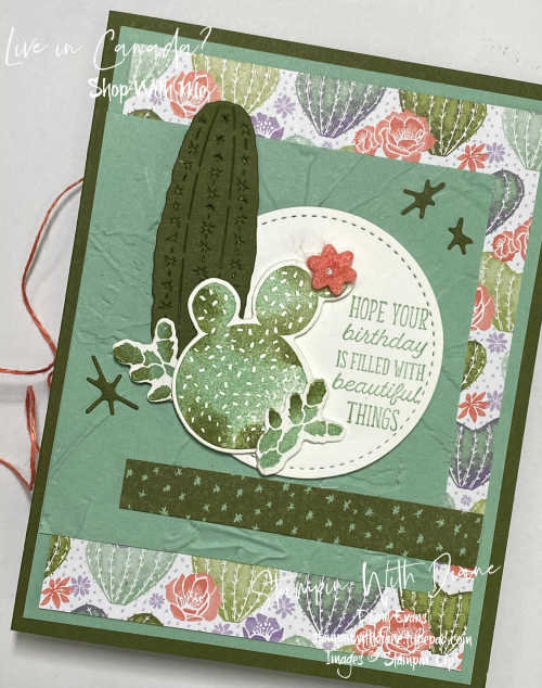 Flowering Catcut SU Stampin With Diane Evans