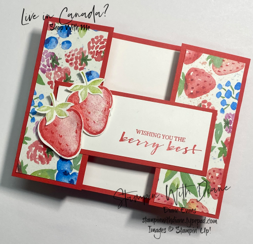 Sweet Stawberry Stampin' Up! Stampin With Diane Evans Sweet Stawberry Stampin' Up! Stampin With Diane Evans