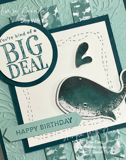 Whale Done Stampin' Up! 2 Stampin With Diane Evans