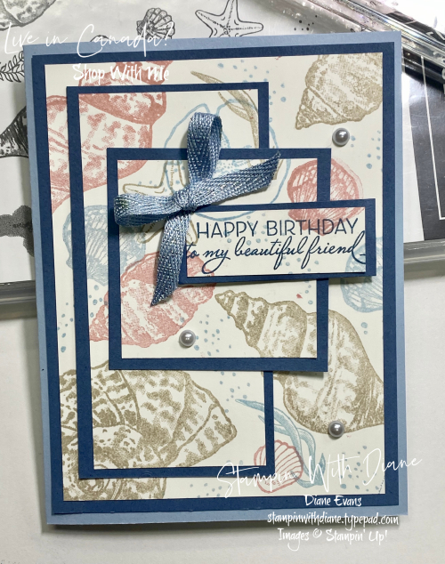 Friends ARe Like Seashells Stampin Up! Stampin With Diane Evans