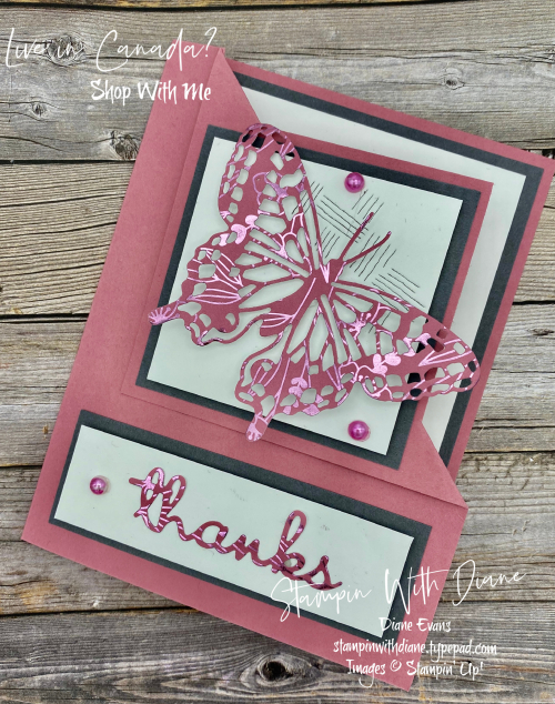 Butterfly Brilliance Stampin up Stampin With Diane Evans