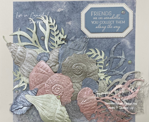 Sand and Sea Stampin' Up! Famed Art Stampin With Diane Evans
