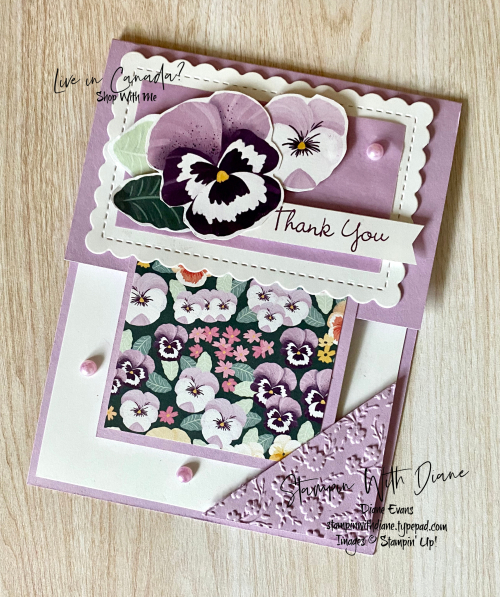 Pansy Petals Stampin' Up! Stampin With Diane Evans