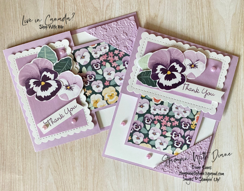 Pansy Petals SU Stampin With Diane Evans
