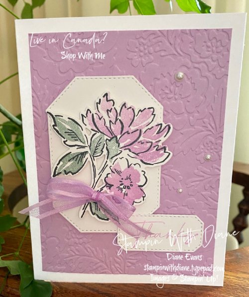 Hand Penned Thank you Stampin' Up Stampin With Diane Evans