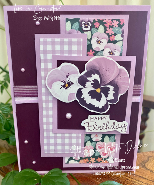 Pansy Petals Stampin Up Stampin With Diane Evans Pansy Petals Stampin Up Stampin With Diane Evans