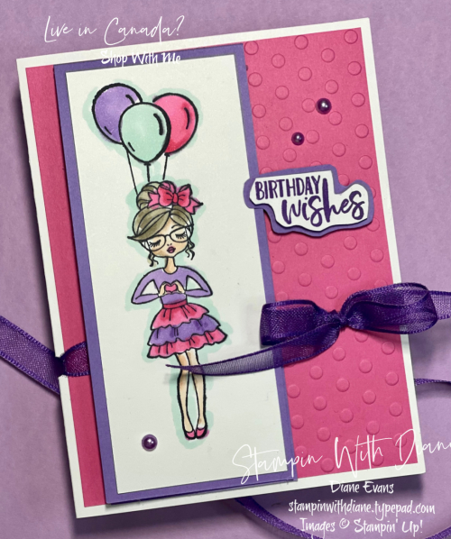 Hey Girlfriend Purple Stampin Up Stampin With Diane Evans