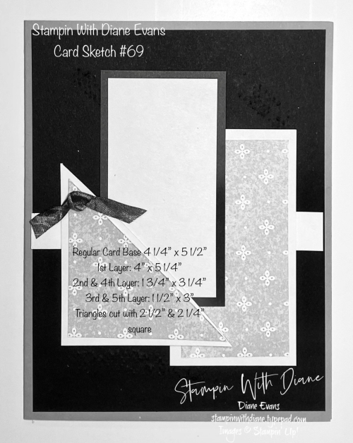 Stampin with Diane Evans Card Sketch #69