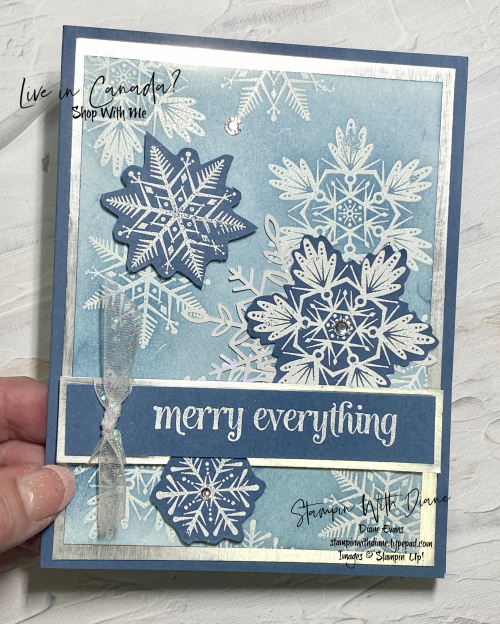 Merry Snowflakes STampin Up Stampin Wtih DianeEVans Merry Snowflakes STampin Up Stampin Wtih DianeEVans