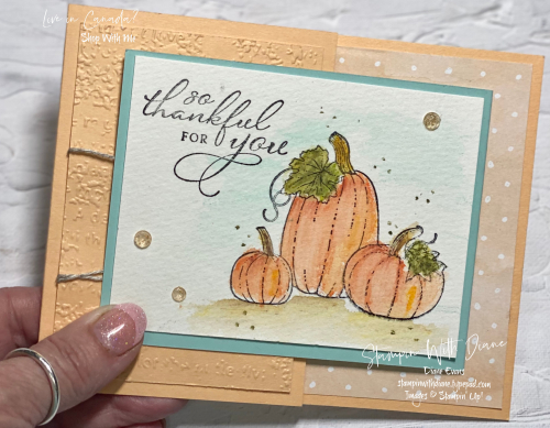Pretty Pumpkin Stampin' Up! Stampin With Diane Evans