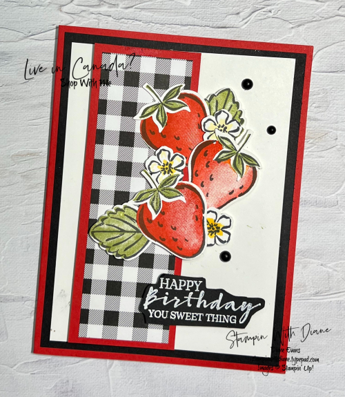 Sweet Strawberry STampin Up Stampin With Diane Evans Sweet Strawberry STampin Up Stampin With Diane Evans