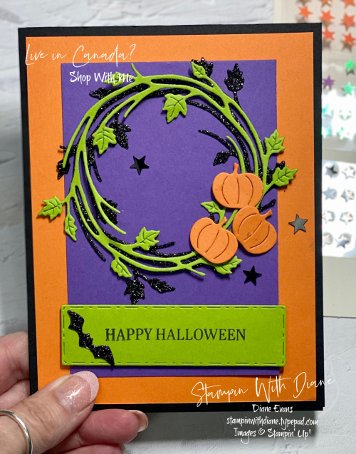 Sparkle of Season Stampin Up Stampin With Diane Evans Haloween Sparkle of Season Stampin Up Stampin With Diane Evans Haloween
