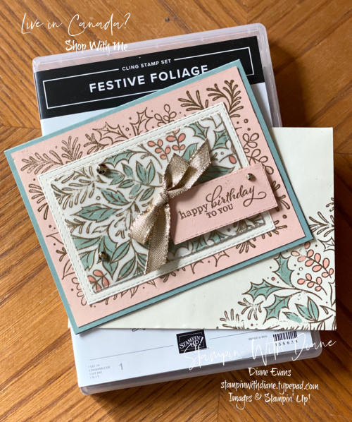 Festive Foliage Stampin Up!® Stampin With Diane Evans