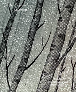 Black Ice Technique Welcoming Trees stampin up Black Ice Technique Welcoming Trees stampin up