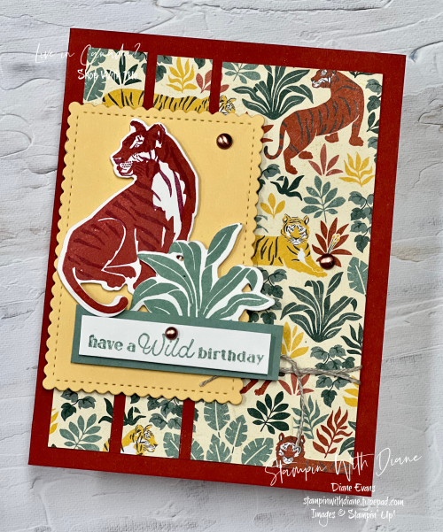 Wild Cats Stampin' Up Stampin Up! Stampin With Diane Evans Wild Cats Stampin' Up Stampin Up! Stampin With Diane Evans