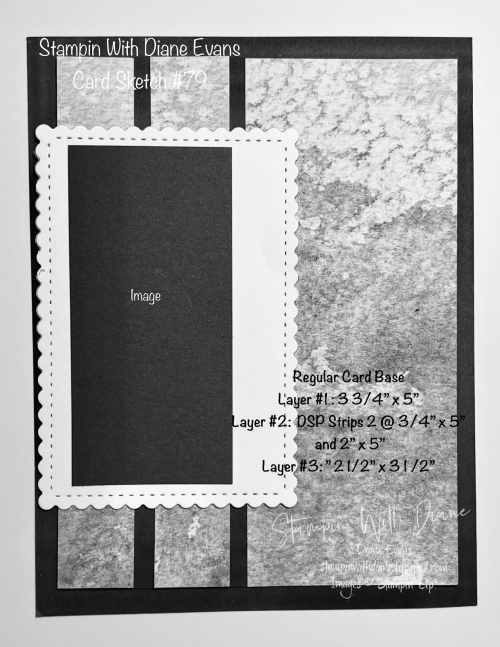 Stampin With Diane Evans Card Sketch #79 Stampin With Diane Evans Card Sketch #79
