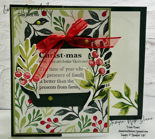 Christmas Season Stampin' Up! Mystery Ch Stampin With Diane Evans Christmas Season Stampin' Up! Mystery Ch Stampin With Diane Evans