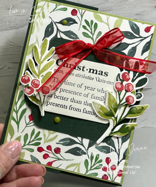 Christmas Season Stampin' Up! Mystery Stampin With Diane Evans Christmas Season Stampin' Up! Mystery Stampin With Diane Evans
