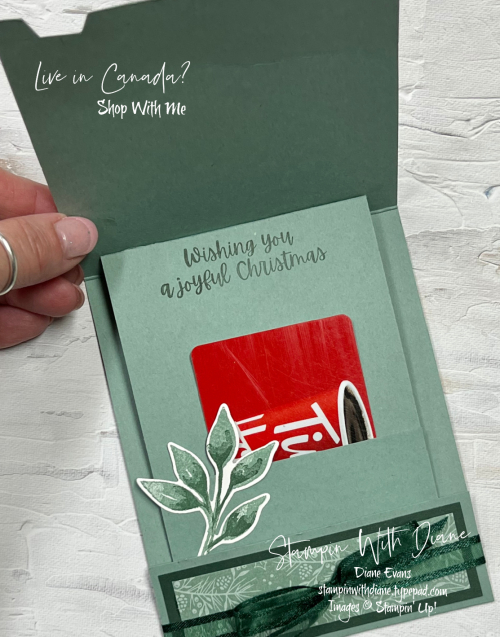 Christmas Season Gift Card Holder Stampin' Up! Stampin With Diane Evans Christmas Season Gift Card Holder Stampin' Up! Stampin With Diane Evans