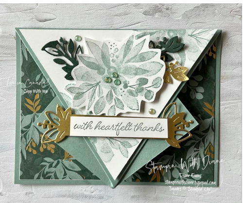 Eden's Garden Stampin Up Arrow Fold