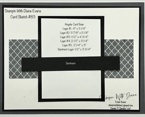 Stampin With Diane Card Sketch #83 Stampin With Diane Card Sketch #83