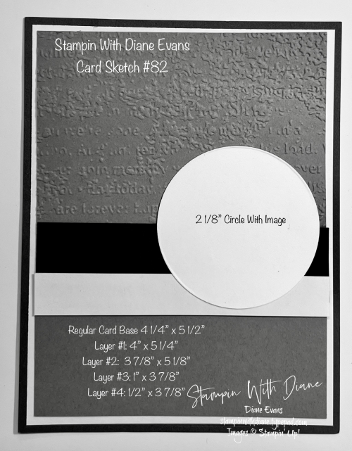 Stampin With Diane Evans Card Sketch #82