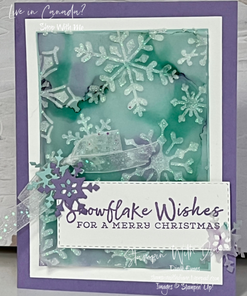 Snowflake Wishes Stampin' Up! Stampin With Diane Evans
