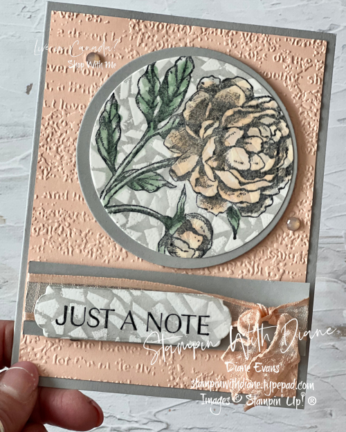 Prized Peony Stampin Up 